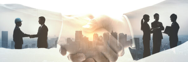 Partnership of business concept.